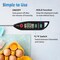 Waterproof IPX7 Thermometer for Water, Liquid, Candy Making and Cooking. Instant Read Food Thermometer (Blackk)